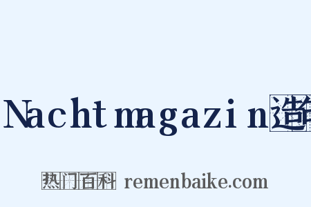 Nachtmagazin造句是什么意思的图片